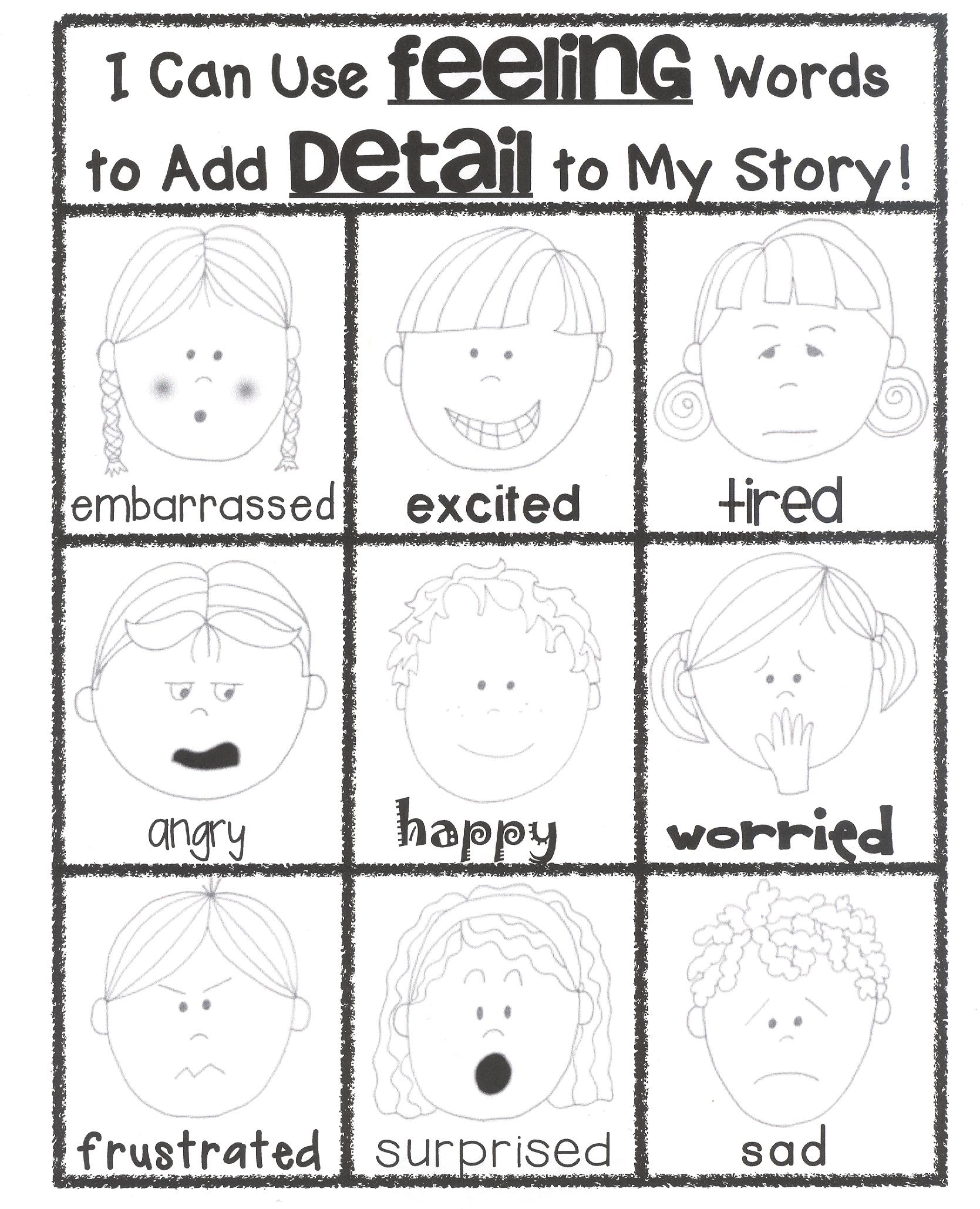 Character Feelings Anchor Chart